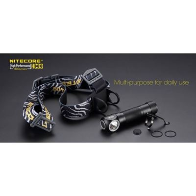 Lampada frontale/manuale 1800 lumen NERA NITECORE HC33 3