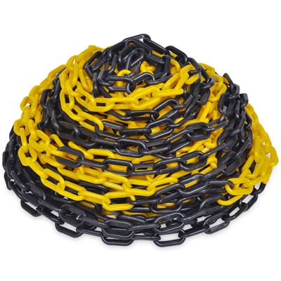 Catena 10 mm 25 m NERO-GIALLO