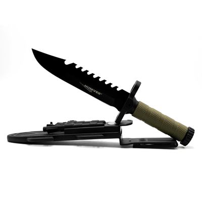 Coltello NEXT GEN con lama liscia, fodero e accessori TAN HUMVEE HMV-KFXB-01 3