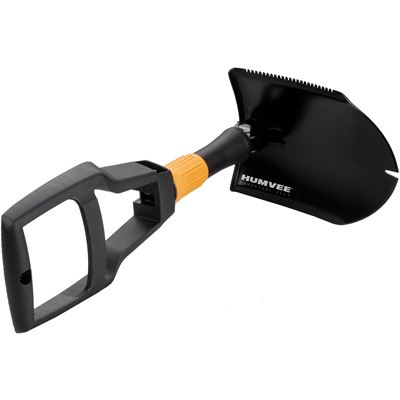 Paletta pieghevole con seghetto e estrattore per chiodi NERO HUMVEE HMV-SHOVEL-02 3