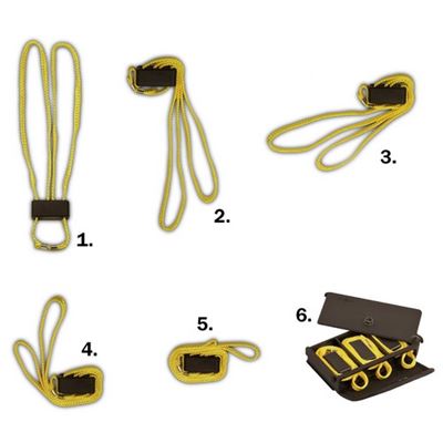 Manette monouso HT in tessuto GIALLO set da 5 pezzi