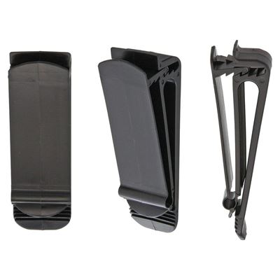 Clip da cintura in plastica NERA