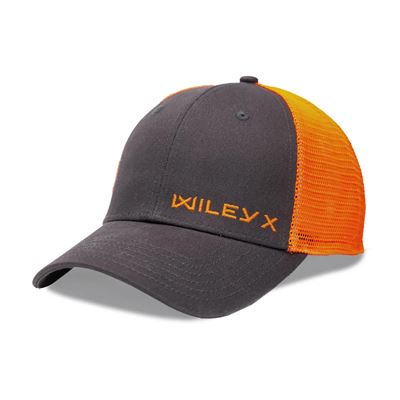 Cappellino da baseball ARANCIONE logo orizzontale WILEY X GRIGIO/ARANCIONE