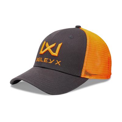 Cappellino da baseball ARANCIONE Logo WILEY X GRIGIO/ARANCIONE