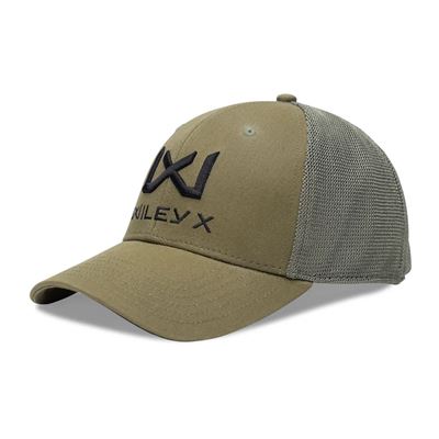 Cappellino da baseball NERO Logo WILEY X VERDE