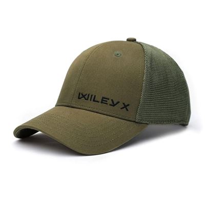 Cappellino da baseball WILEY X VERDE logo orizzontale