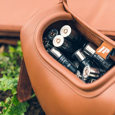 Borsa per munizioni in pelle marrone JACK PYKE JBAGCARTLTAN 13