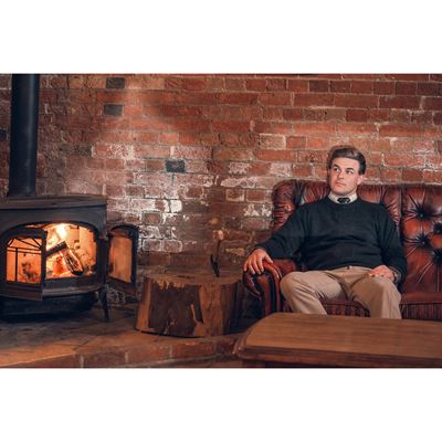 Maglione ASHCOMBE in lana d'agnello VERDE JACK PYKE JCKNITASHDO 2