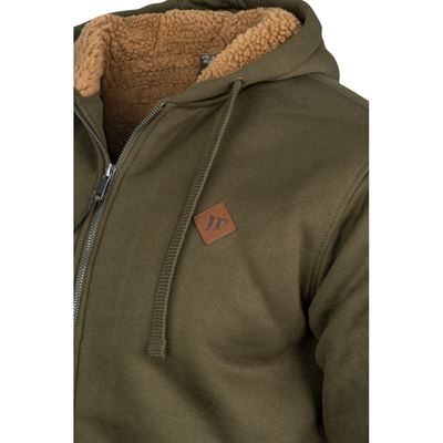 Felpa Yakka con cappuccio e pelliccia con cerniera VERDE JACK PYKE JHOODYKGRN 6