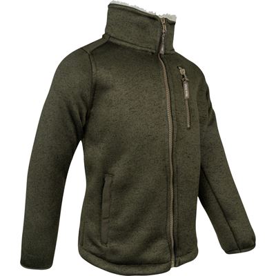 Giacca da bambino SCANDINAVIAN SHERPA imbottita VERDE JACK PYKE JKJKTFLSCADO 3