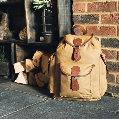 Zaino TRIP in tela con dettagli in pelle SABBIA JACK PYKE JPKDAYCANF 6