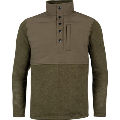 Felpa SNAP NECK in pile VERDE JACK PYKE JPULSNGRN 8