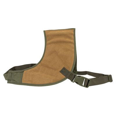 Imbottitura per spalla sotto il calcio, con cinturino sul petto VERDE/MARRONE