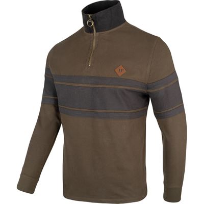Felpa HALF ZIP CONTRAST VERDE
