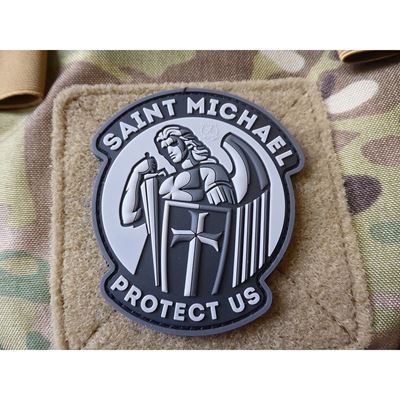 Toppa SANKT MICHAEL plastica velcro NERO