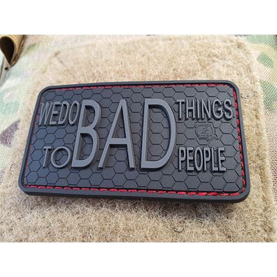 Toppa WE DO BAD THINGS plast BLACK OPS NERO