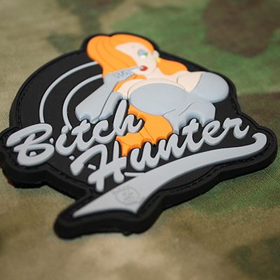 Toppa BITCH HUNTER plastica VELCRO scura JACKETS TO GO JTG-BHP-SW 2