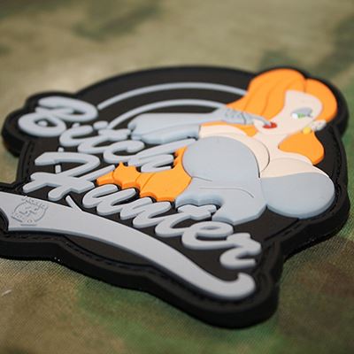 Toppa BITCH HUNTER plastica VELCRO scura JACKETS TO GO JTG-BHP-SW 3