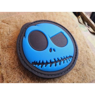 Toppa NIGHTMARE SMILEY plastica GLOW IN THE DARK BLU JACKETS TO GO JTG-BNS-BLUEGID 2