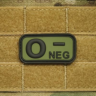 Toppa KREV 0 NEG plastica VERDE