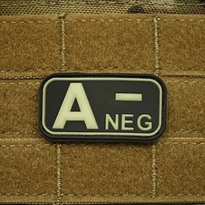 Toppa KREV A NEG plastica GLOW IN THE DARK