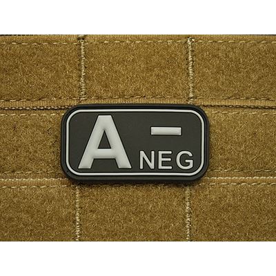 Toppa KREV A NEG plastica NERA SWAT