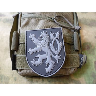 Toppa ČESKÝ LEV plastica velcro NERO
