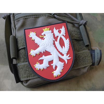 Toppa ČESKÝ LEV plastica velcro COLORATA
