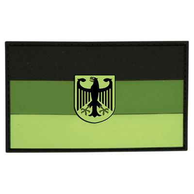 Toppa bandiera GERMANIA con aquila in plastica VERDE velcro