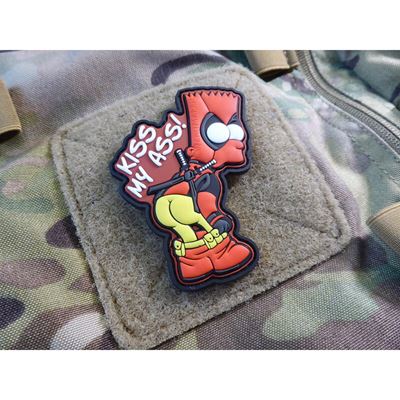 Toppa KISS MY ASS plastica velcro JACKETS TO GO JTG-DPS-FC 2