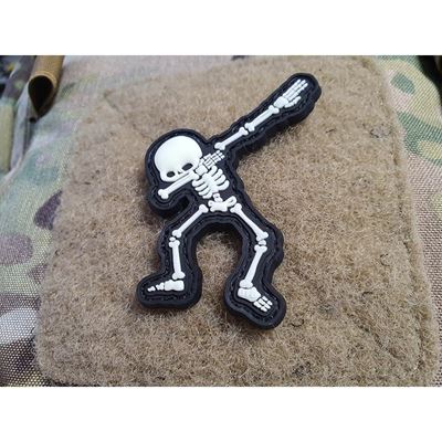 Toppa TRIUMPH SKELETON velcro GLOW IN THE DARK