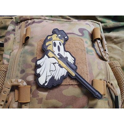 Toppa GHOST SNIPER plastica velcro GLOW IN THE DARK