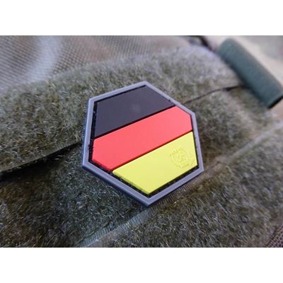 Toppa bandiera GERMANIA velcro plastica COLORATA