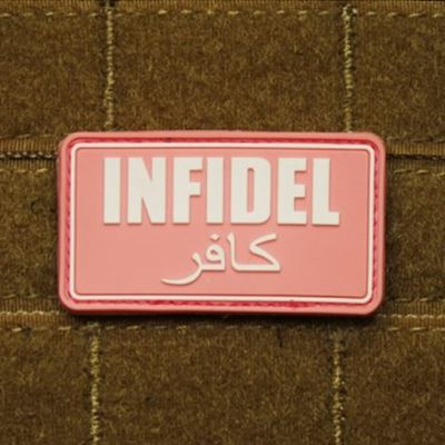 Toppa INFIDEL plastica ROSA/BIANCA