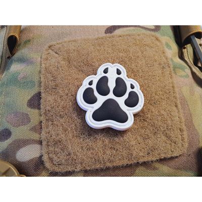 Toppa K9 zampa di cane plastica velcro BIANCA