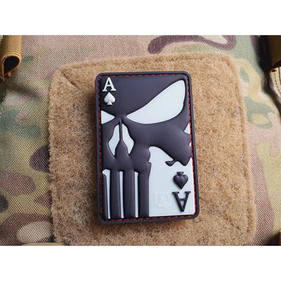 Toppa PUNISHER ACE OF SPADES velcro GLOW IN THE DARK