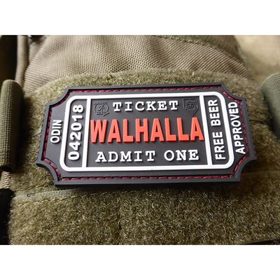Toppa WALHALLA TICKET BEER velcro NERO/BIANCO