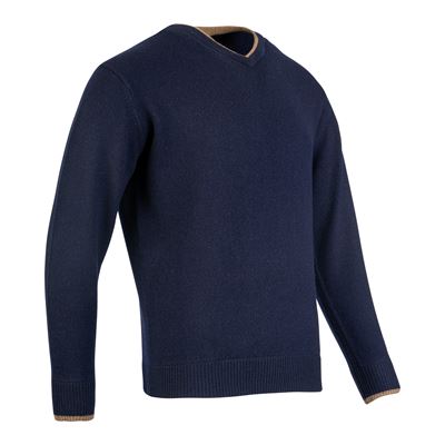 Maglione ASHCOMBE con scollo a V in lana d'agnello BLU JACK PYKE JVNECASHNAV 3