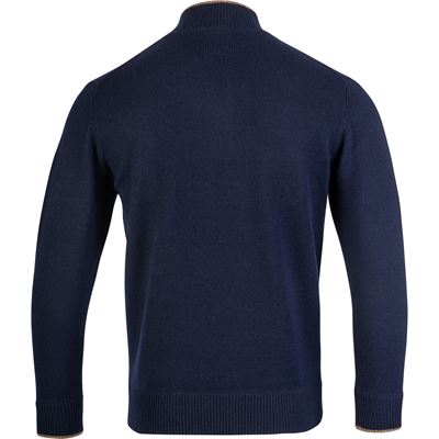 Maglione ASHCOMBE con zip in lana d'agnello NAVY BLUE JACK PYKE JZKNITASHNAV 4