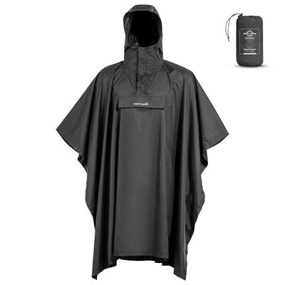 Poncho impermeabile CLOUDBURST NERO