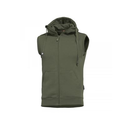 Gilet THESPIS con cappuccio VERDE