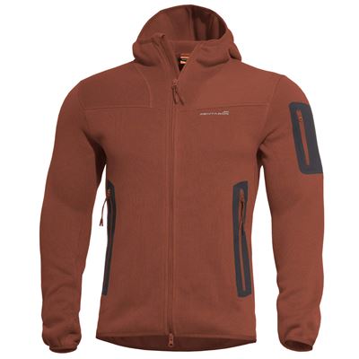 Felpa con cappuccio FLEECE FALCON PRO POLARTEC® MAROON RED