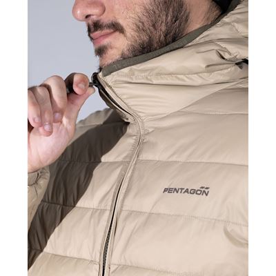 Giacca con cappuccio AURORA 2.0 PUFFER HOODED KHAKI PENTAGON K08048-2.0-04 5
