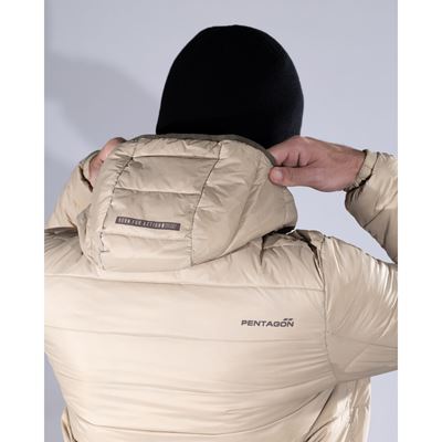 Giacca con cappuccio AURORA 2.0 PUFFER HOODED KHAKI PENTAGON K08048-2.0-04 4