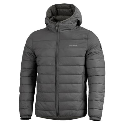 Giacca con cappuccio AURORA 2.0 PUFFER HOODED CINDER GREY