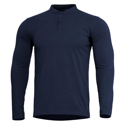 Maglietta ROMEO HENLEY 2.0 manica lunga MIDNIGHT BLUE