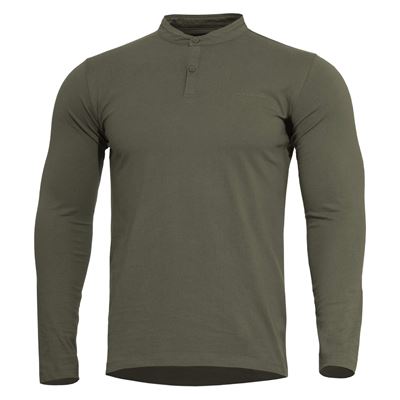 Maglietta ROMEO HENLEY 2.0 manica lunga VERDE