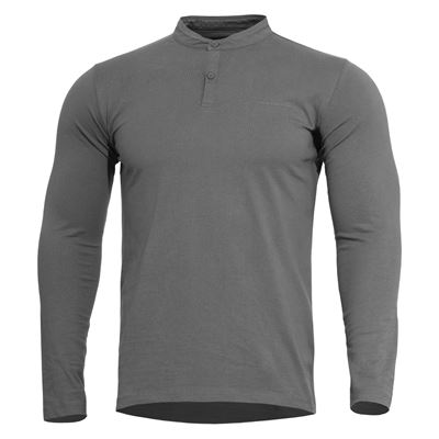 Maglietta ROMEO HENLEY 2.0 maniche lunghe GRIGIO - WOLF GREY