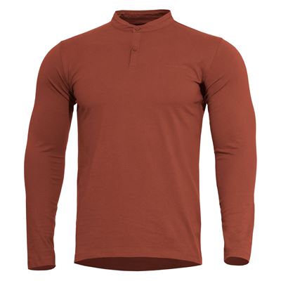 Maglietta ROMEO HENLEY 2.0 maniche lunghe ROSSA