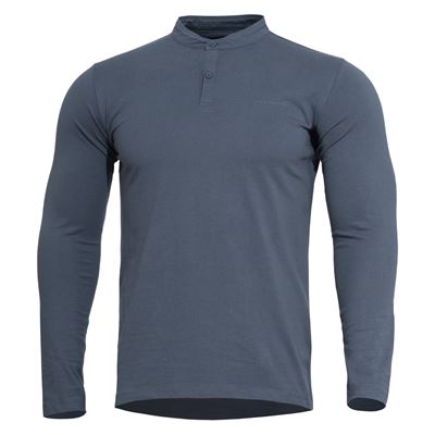 Maglietta ROMEO HENLEY 2.0 manica lunga CHARCOAL BLUE